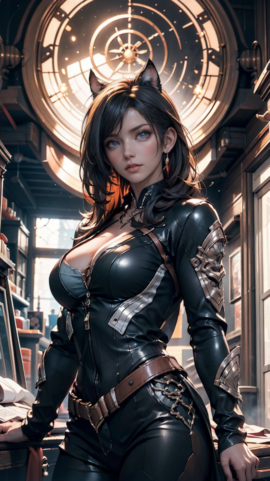 Evil Aerith milf sexy hot!! face , incredible big ass , massive boobs tits,, full body head , 8k resolution concept art portrait by Sakimichan, Artgerm, WLOP, Alphonse Mucha dynamic lighting hyperdetailed intricately detailed Splash art trending on Artstation triadic colors Unreal Engine 5 volumetric lighting