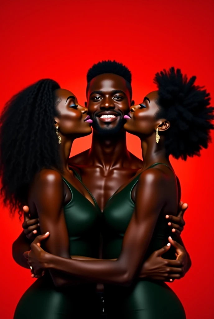 congolese woman, young, naked, very curly mullet, septum piercing, dimples, thick belt around neck, naughty expression, man choking woman, man holding woman in chokehold, man wrapping his arm around woman's neck, choking, multicolor patchwork design shiny latex bodysuit, close-up, UHD, retina, masterpiece, accurate, anatomically correct, textured skin, super detail, high details, high quality, award winning, best quality, highres
