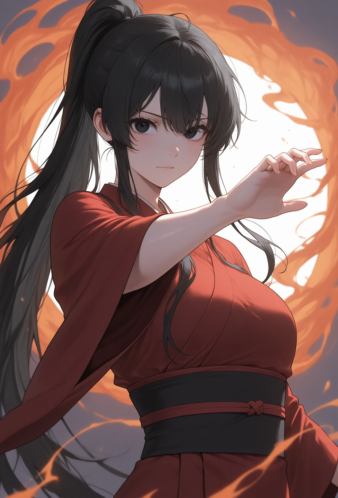 Rosario and Vampire、Yokai Gakuen、monster school、Zhu Ranyaai、Black hair up two sides、Woman wearing cheongsam。She is the eldest of the four sisters of the Shuzen family and is half-sister to the other three sisters.。After losing my mother when I was young、He lived with a young vampire girl named Marika in a human town in China, hiding his identity.、After Marika was tortured and killed by humans, she vows revenge on humans.。He took shelter with the Nae family, his relatives in China.、Fight there as a killer、Because of the outrageous fighting style「Jet Black Devil」was called and feared。When I was invited to the Shusen family、Adopts a fighting style using Chinese martial arts.、Not only the power of vampires, but also the undefeated secret techniques of the Touhou region.「Bengyue Dimensional Knife」He had an overwhelming ability to learn and use it by himself.。