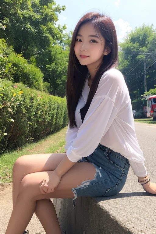 best quality, ultra high res, (photorealistic:1.4), 1girl, masterpiece, outdoors, full body,