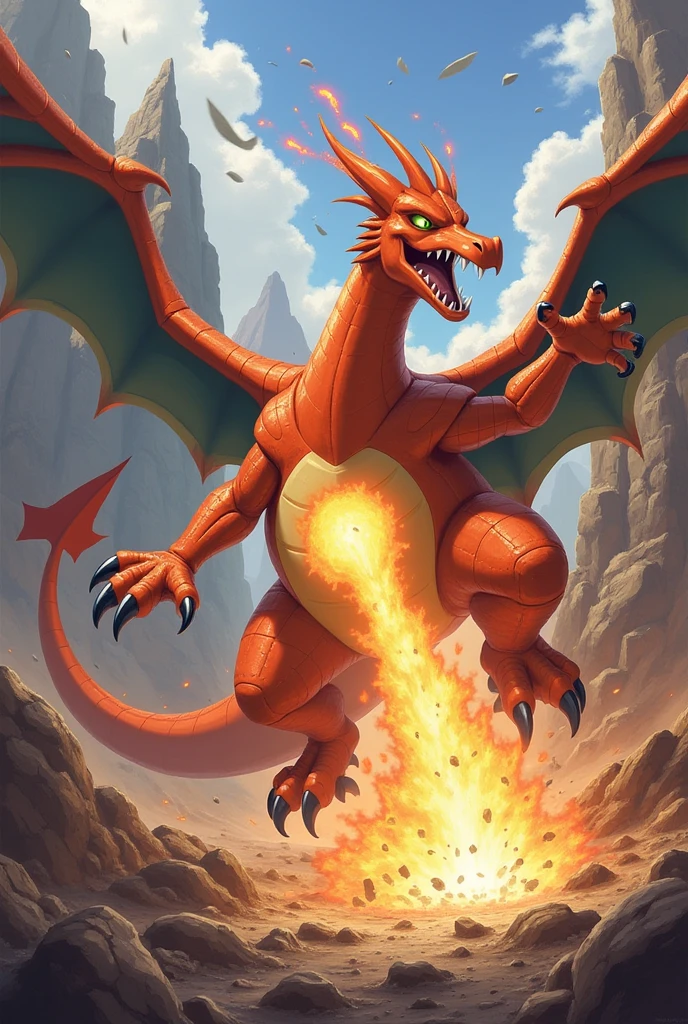 (fire from mouth:1.4), close up of charizard breathing realistic fire,( fire breath:1.4), spitting fire,
 Charizard_Pokemon, flame-tipped tail, wings, Mega_Charizard_X_Pokemon, black skin, two wings,
BREAK
 no_humans, ocean, (volcano:1.3), open_mouth, outdoors, pokemon_\(creature\),  sky, sun, <lora:Charizard_Pokemon_Combined:0.65>  <lora:de-anime-er_v10:-0.6> <lora:Brightness Adjustment_B_1.1:0.35>  <lora:sharpening_B_1.1:0.2>, <lora:add_detail:.5> <lora:more_details:.5>