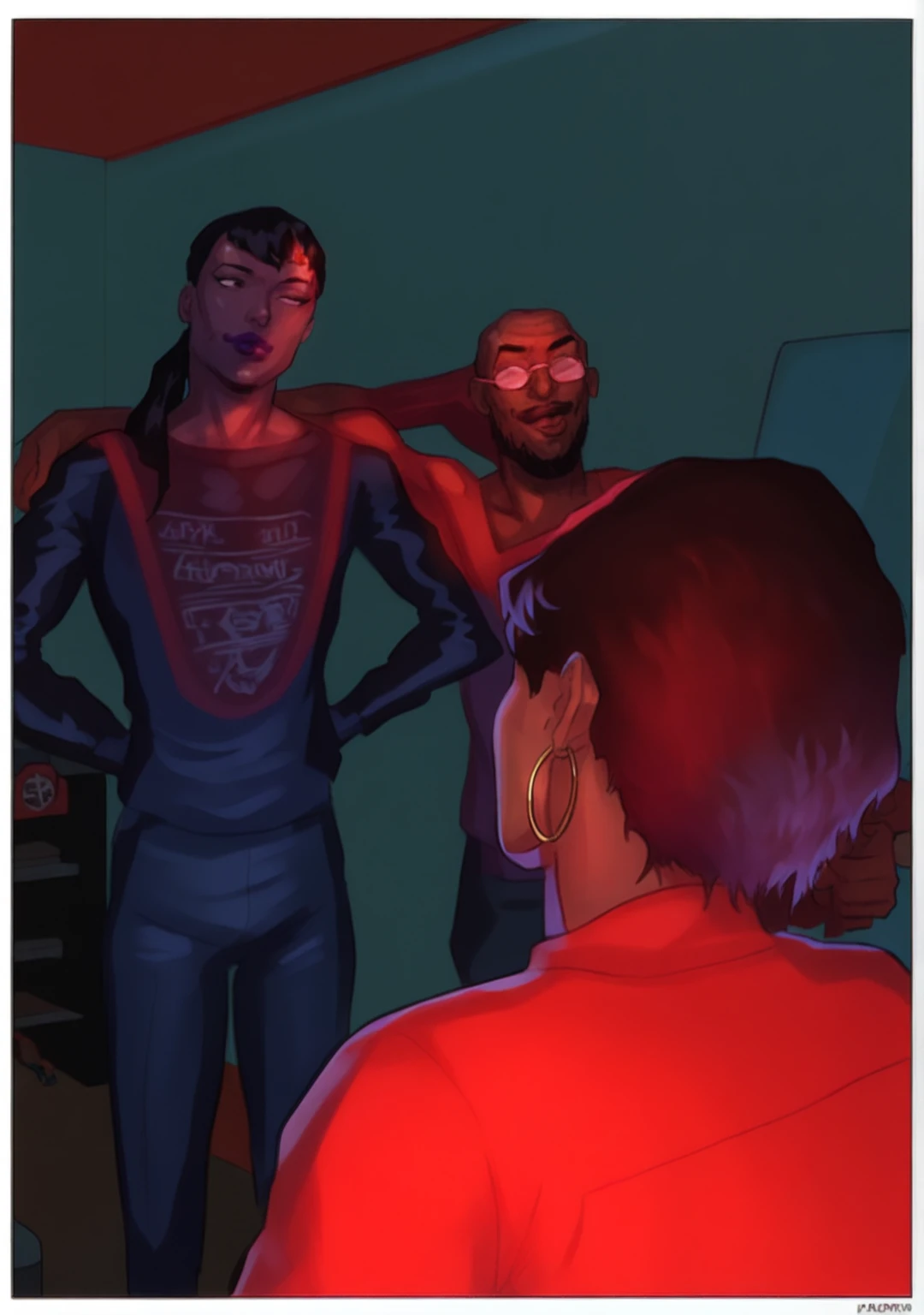 (((2heads))),1man,a man in the style of nocturne, black skin, Dominican, facial hair, speedo, body hair, , ((big bulge)), thick lips, dreamy atmosphere, dark cyan and red, i can't believe how beautiful this is, serene atmosphere, piles/stacks, flickering light, epic realistic, in a dimly lit dungeon, shackles on ankles and arms, illustrated by herg, style of tin tin comics, pen and ink,art by greg rutkowski and artgerm, soft cinematic light,hdr, intricate, highly detailed, (depth of field:1.4), faded, (neutral colors:1.2), (hdr:1.4), (muted colors:1.2), hyperdetailed, (artstation:1.4), cinematic, warm lights, dramatic light, (intricate details:1.1), complex background, (rutkowski:0.66), (teal and orange:0.4), (intricate details:1.12), hdr, (intricate details, hyperdetailed:1.15) (wet skin texture:1.2), (old)
