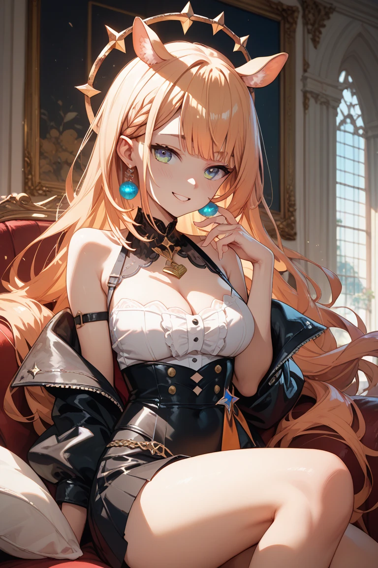 ((Finest quality)),(超A high resolution),(ultra-detailliert),((Best Anime)),sharpnes,Clair,Art with astounding depictions,Glamorous atmosphere:1.4, (dame:1.3,Glittering dresses),Sit on a chair and hold a cat to your chest