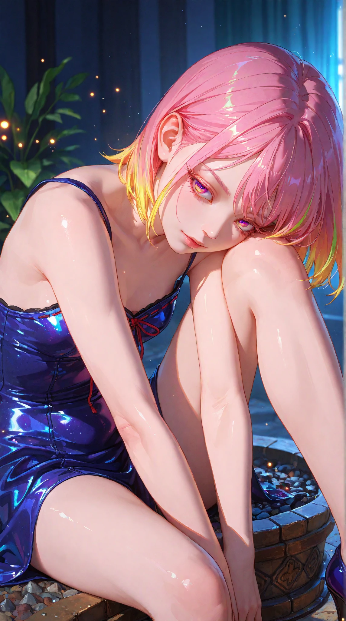 ((1 girl)), colorful, Dot, colorfulなペイント, Splash Paint, liquid, fog, Bright colors, matrix, hologram, Confused, detailed, 非常にdetailed, 非常にdetailed, Complex, masterpiece, 8k,khd,8k resolution,masterpiece
