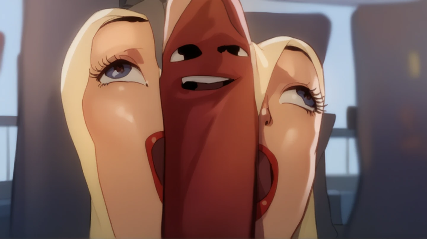 (masterpiece:1.2), (best quality:1.2), (extremely detailed:1.2), (extremely detailed face), (ultra detailed), (nude, naked:1.4), (2girls), delicate eyes and face, (nipples:1) ,(huge breasts:1.0), (pov, povfellatio, penis:1), (white cumdrip, facial, cum overflow:1.2), sweaty skin, slim and petite body, ponytail, (crowd:1.3), ((concert stage)), (blonde:1), blue eyes<lora:POVFellatio:1>