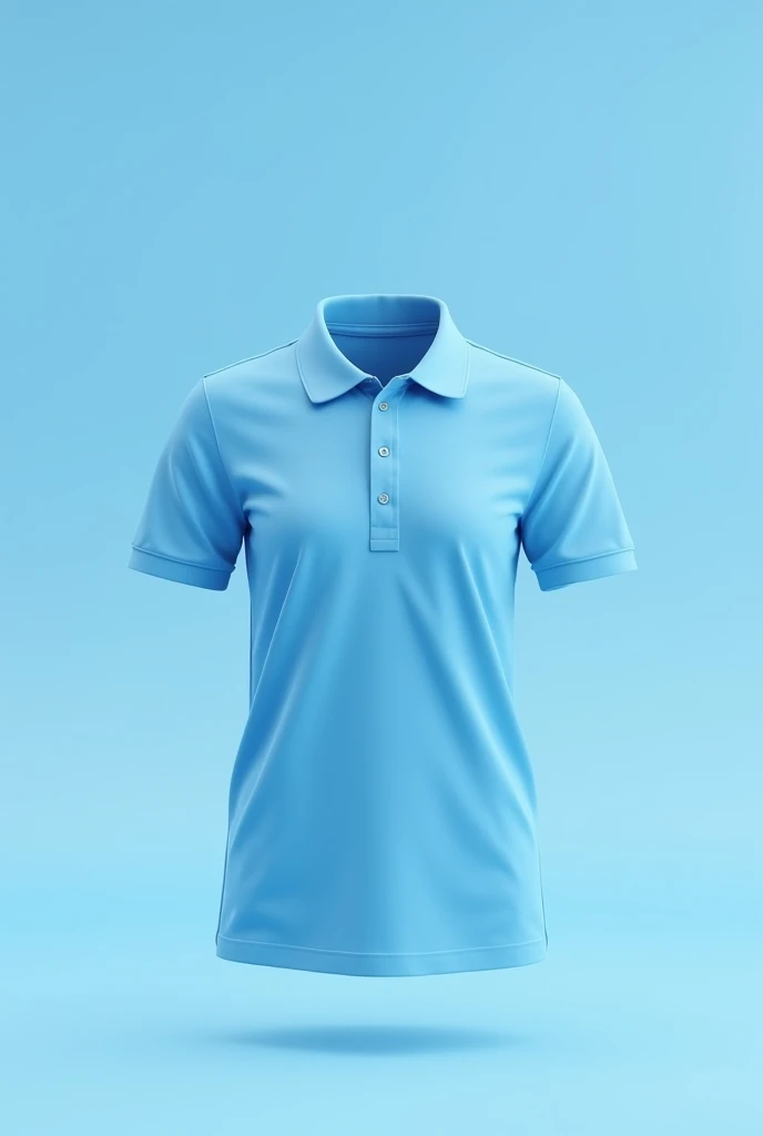short sleeve polo shirt for women pastel blue not logo, alone polo