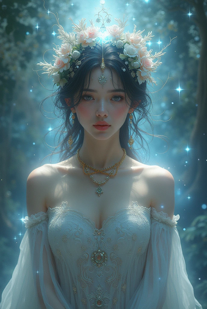 Lady in Summer Bliss
(Masterpiece, Best Quality: 1.5)
Pure naked, no accessories, she covers her chest with delicate hands, exuding a pure and radiant aura. A half-length portrait captures her in an ethereal moment, with a positive face that radiates joy and contentment. The image is rendered in 32k RAW photos, showcasing High Detail Skin (1.2) and 8K Ultra HD resolution. Shot with a Digital SLR Camera, the soft light and film grain give the image a surreal, dream-like quality that transcends reality. This digital masterpiece, captured with exquisite detail and a cinematic