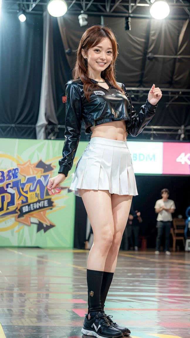 high angle,((2 girls k-pop dancing at a town festival)),(((Shake your hips while squatting))), show off your crotch, ((gyaru make)),((A strong wind blows from below)),((Bra protruding from short T-shirt with loose chest, hot pants )), show of bra,14years old,short hair,cleavage,gyaru make,full body ,(8K, raw photo, best quality, master piece: 1.2), super detail, super high resolution, (realism, realistic photo: 1.37), people photography, both thighs
