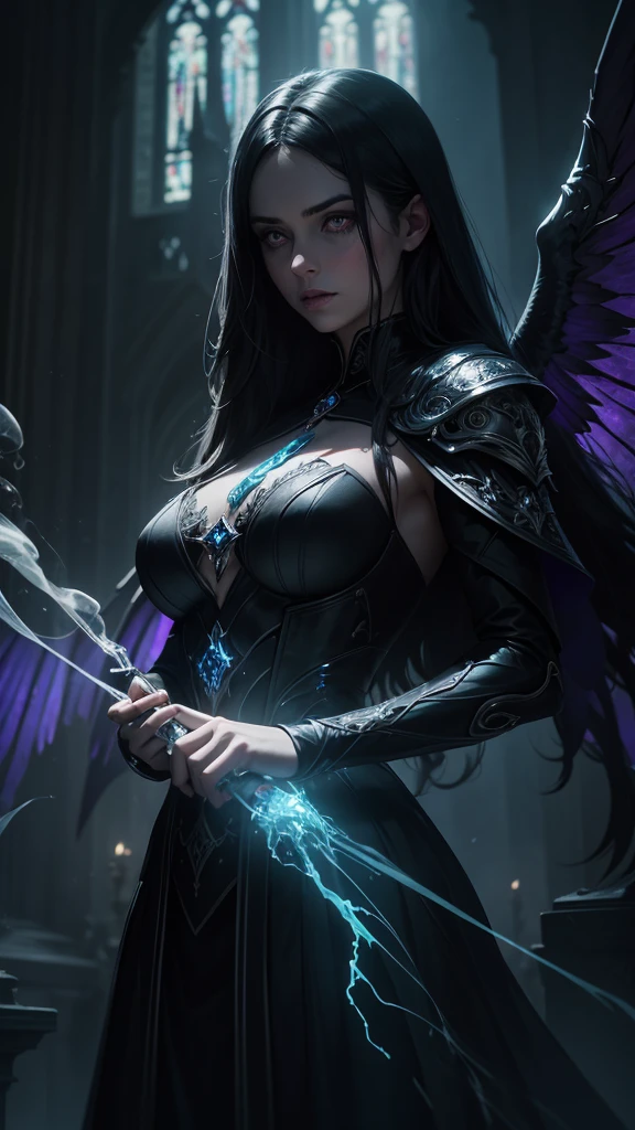 （Digital artwork：1.3）（a sketch：1.1）Octane renders a mysterious dense forest，（（（Multiple circular magic halo inserts come together again））），（Staff），Colored Philosopher's Stone，（（The magician beauty stands in a complex aura of magic）），（There are super complex runes in the aura），Shoot at 8K resolution，Gasoline liquid，muted colors，A Splash Art，Blue and purple magic universe，Lithography in intricate details，（Light particles：1.2），（game concept：1.3），（depthoffield:1.3),Global illumination,well detailed,Trends on ArtStation