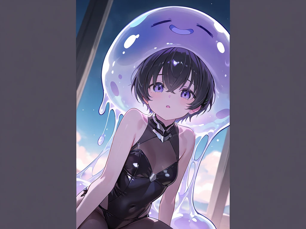 (Highest quality), (masterpiece), highly detailed, A young girl, Riho Yoshioka, is lying on her back on a bed with her legs spread apart, wearing a see-through white swimsuit. A penis is inserted deep into the vagina of the girl and ejaculated inside her.,  body, whole body, Eyes that are evenly shaped, Big eyes, Droopy eyes, A dreamy look, Seductive pose, very very short hair, Almost flat breasts, she does shy smile, she is blushing, She has a full head of pubic hair, Beautiful Vagina, get creampied, She is gasping with her mouth open, A simple background with just a sheet,