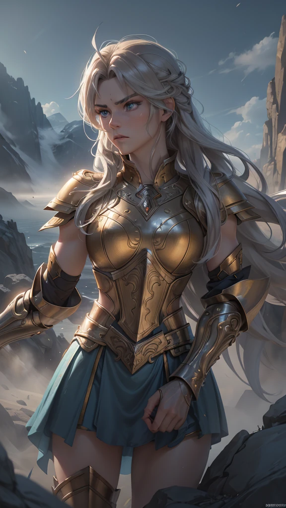 Asgard,valkyrie,Senhora Cavaleiro,Anatomia correta,epic fantasy digital art,tmasterpiece,8k,high-definition resolution,desenho detalhado,Qulidade Superior,, Epic composition,