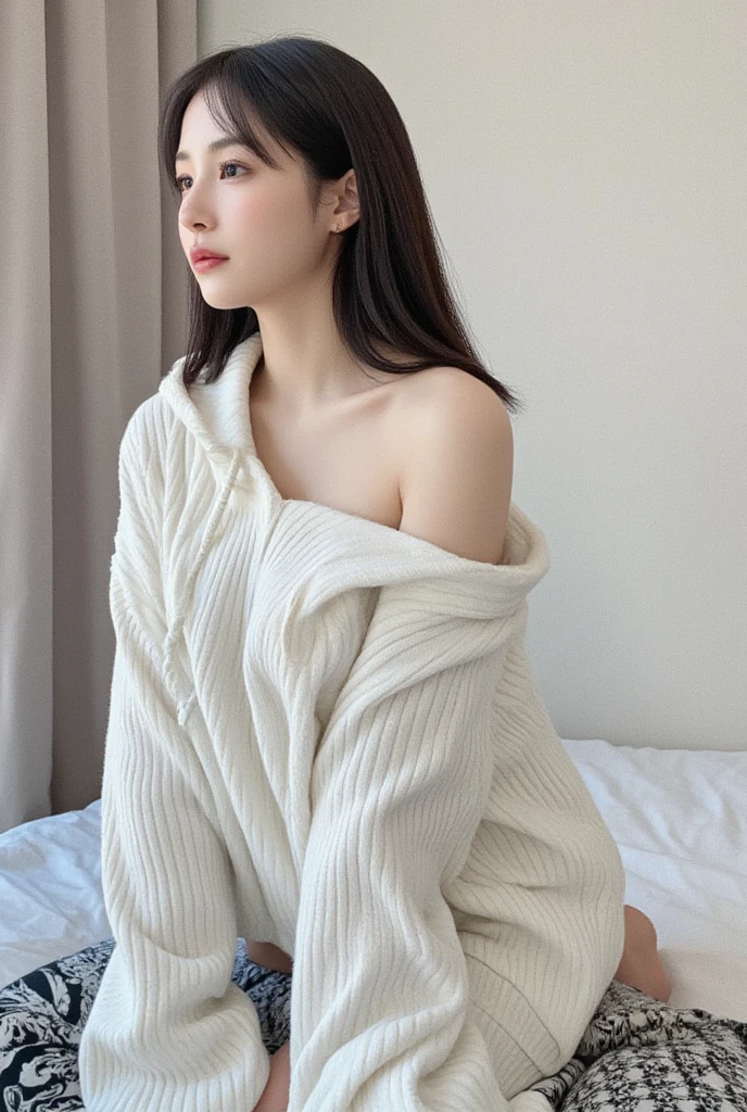 Best quality at best，illustratio，Extremely Delicately Beautiful，The is very detailed，CG，unified，8k wallpaper，Amazing Cleavage，fine detailest quality at best，High image quality，8K，1 age girl，18yr old，Japanese and Korean idols，People in the distance，Faraway view，photography of，photorealestic，photorealestic照片，Special details，Clear facial features，Delicate and beautiful face，Delicate and beautiful eyes，Room beds，wide angles，Clothes slightly see-through:0.7，and the sun was shining brightly，full bodyesbian，full bodyesbian照(FLroad perspectives，Open environment，[NSFW]，