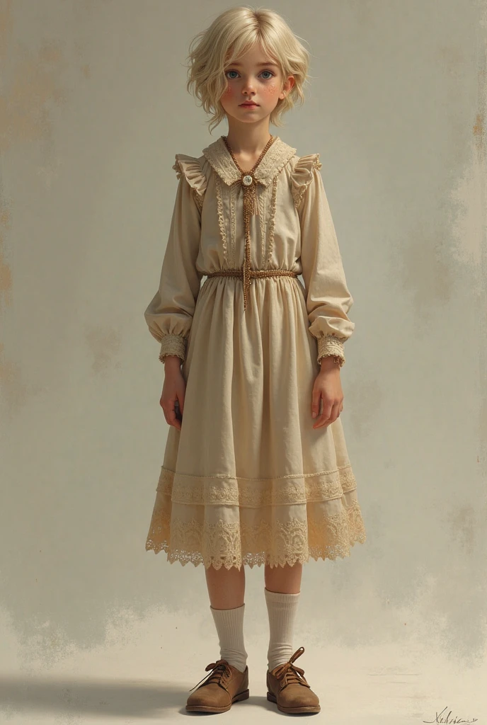 A closeup of a little girl in a dress standing in her bedroom, Pale girl, young girl of the nineteenth century, menina usando um vestido folkdrakt branco, vestindo uma camisola, vestir, a still of an ethereal, foto da menina, vestido completo, traje completo, fotografia de corpo inteiro, traje estilo vitoriano, vestir, Vitoriano, cinematic, 8k