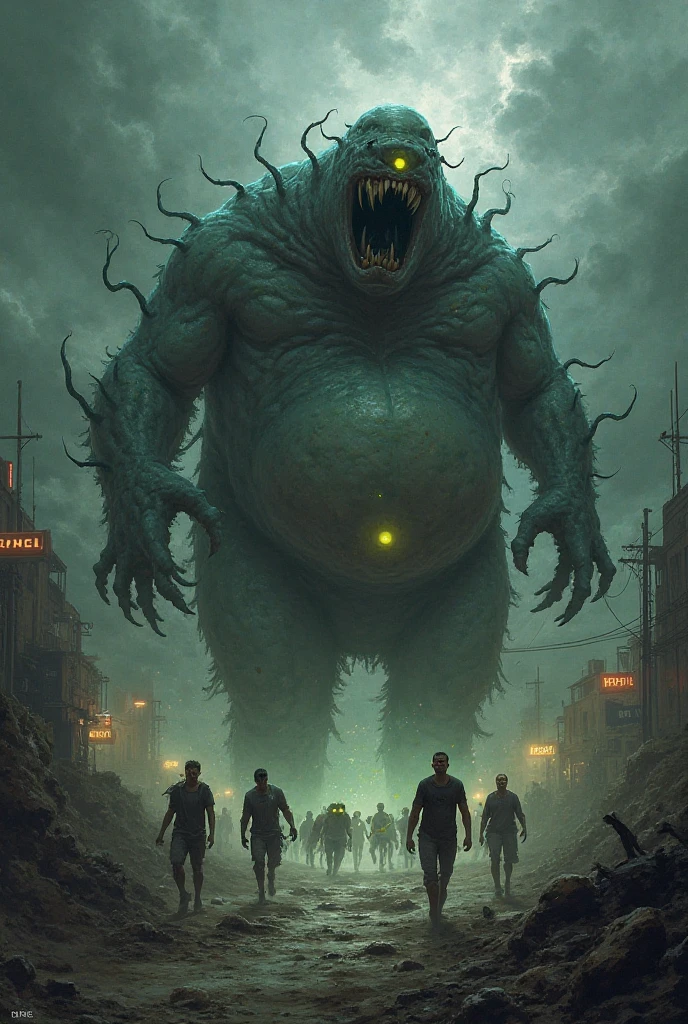 People running from cthulhu