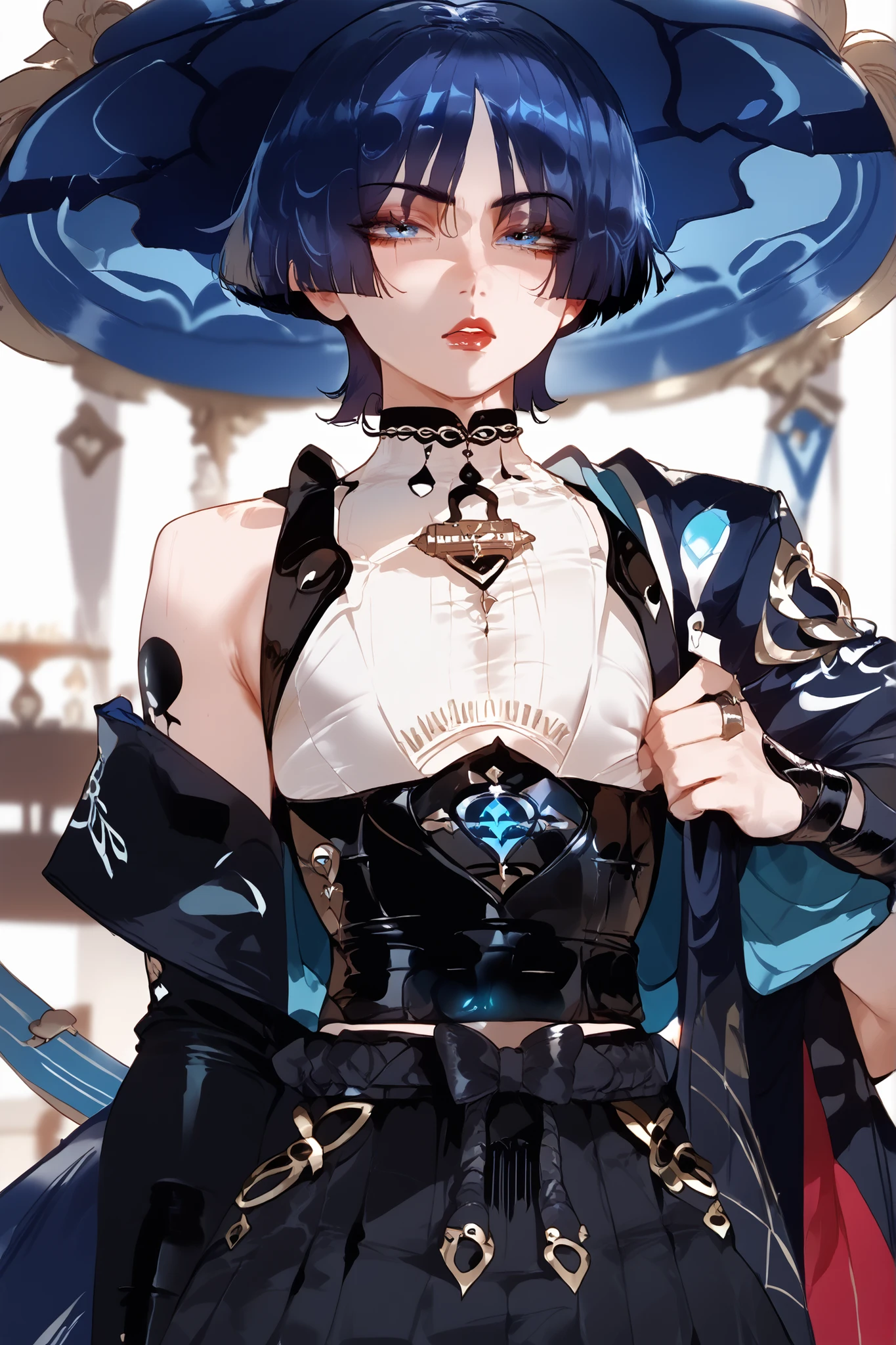 (scaramouche),goth femboy 