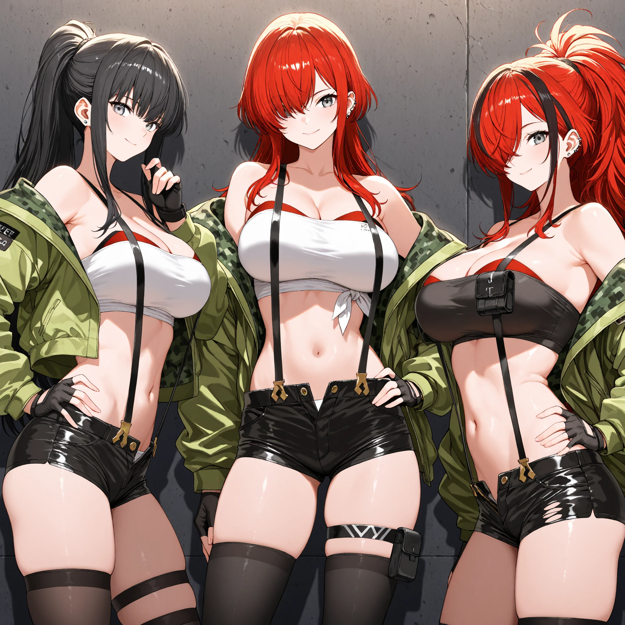 Anime: female fire fighters, with full body tattoos