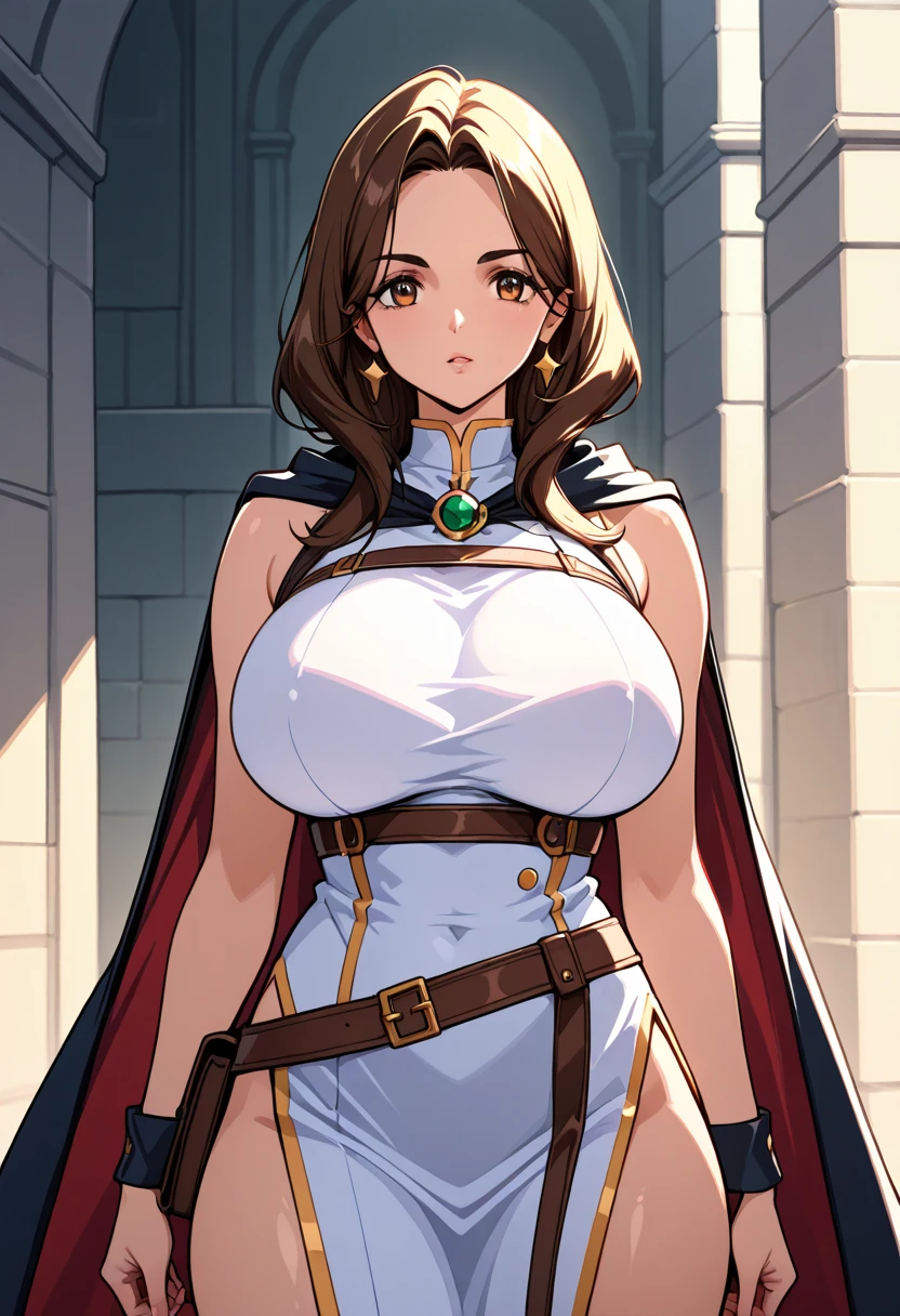 {{masterpiece}}, {{best quality}}, {an extremely delicate and beautiful}, mature female, beautiful detailed eyes, delicate face, 1girl, claudialevantinekuroinu, large breasts, knight armor, bursting breasts, {{{giant breasts}}}, large sword, sexy, metal bikini, milf, mature, serious, voluptuous, breast lift, vibrant