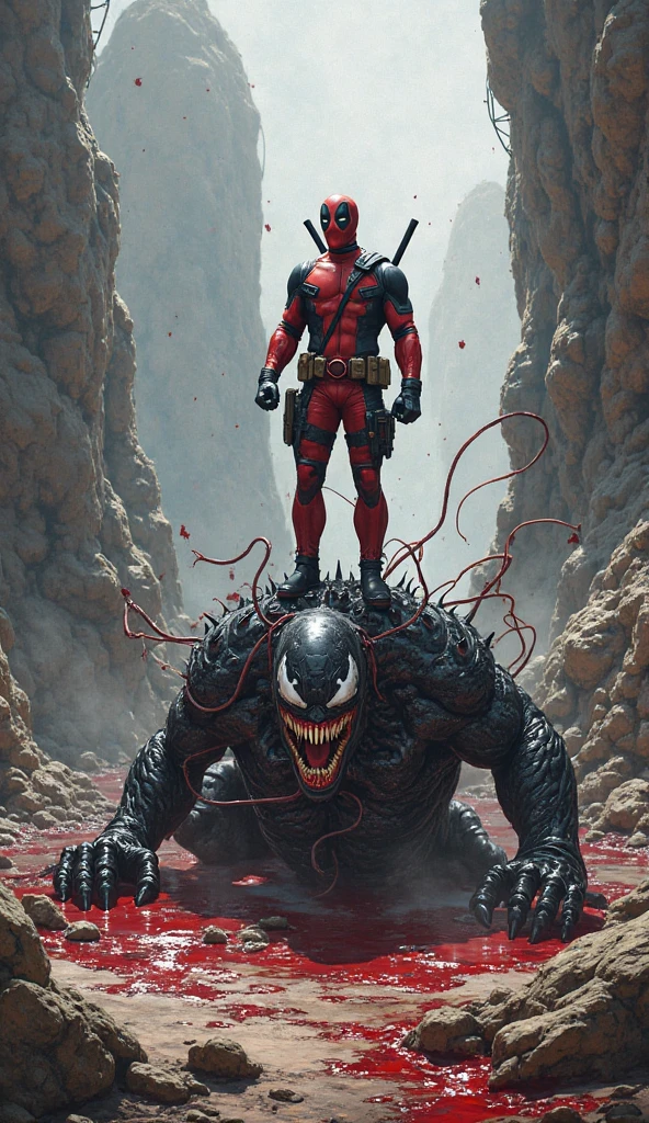 Marvel Heroes, Deadpool, Tentacle entanglement, uniform, Binding hands togethe, Foreign object invasion, monster breeding, wet, slime, tentacles, slimy tentacles, monster and human breeding, Tentacles wrapped around the body, Insert tentacles into the body, Blocked mouth by tentacles, Both hands are bound, The reproductive organs are covered in tentacles, The chest was torn apart by tentacles, Tentacles penetrate deep into clothes, Complete wearing of trousers, Do not expose the reproductive organs, Do not touch the lower body, The sexual organs do not become erect