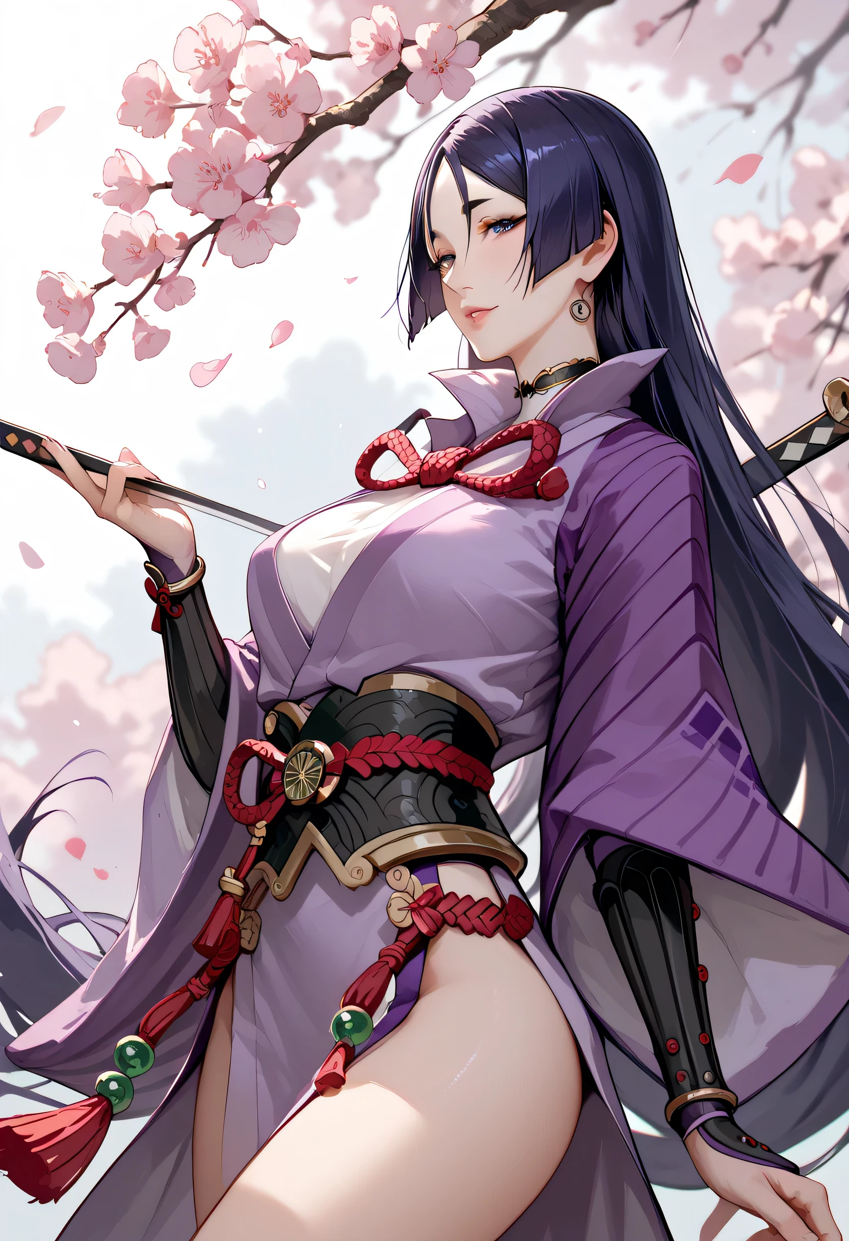 Sexy raikou,purple samurai ,clothes