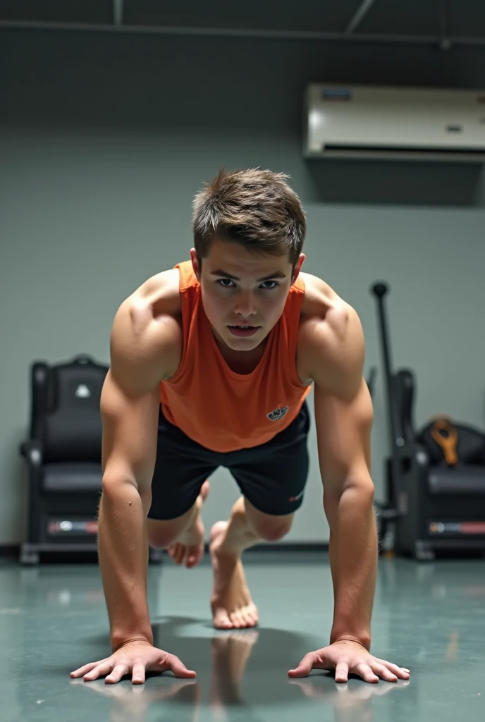 Image of a boy exercising with sports science skills