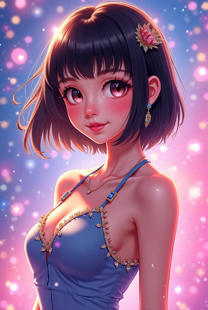 super busty anime waifu in cubism art style, multi-colored, vivid colors, 8k, absurdes, hi-res, ultra-detailed, trillions of pixels, 