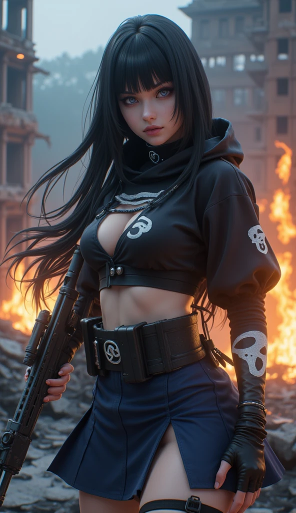 ((best quality)), ((masterpiece)), (detailed), perfect face, ((best quality)), ((masterpiece)), (detailed), Big tits girl, dragonball style, energie aura around a girl, goku, dragon ball, orange clothes,((power)), angry, energie, super powered, ((fireball on a hand)), looking ahead ,((stocking)), ((wearing orange mask)), ((volt energie around the girl)), ((sexy)), more fire, ((more dragon balls)) ,(lightning), big tits on focus, (posing with her ), (long blue hair)