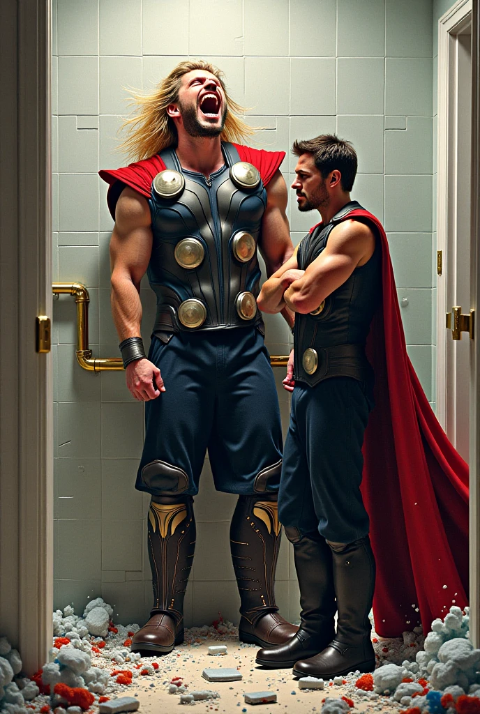 Henry cavill bulge and ass grabbed by chris hemsworth