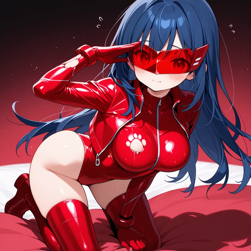 masterpiece, best quality, 1lady,black hair,long hair,glowing eyes, (finely detailed empty pupils and detailed face),,,,extremely detailed picture unity 8k wallpaper,solo,(latex military costume:0.9),large breasts,seductive smile,military hat,latex thighhigh,large breasts,black hair,pink eyes,black leotard,pantyhose,military coat,enamel suits,grossy lips,sitting,bust shot,sadistic smile,footjob