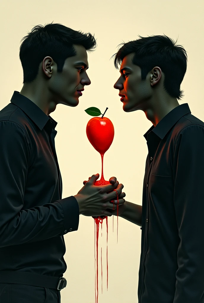 night of sin two men biting the same apple