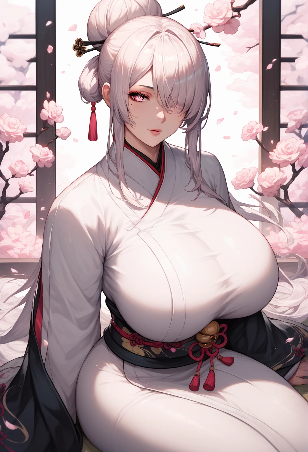 red kimono