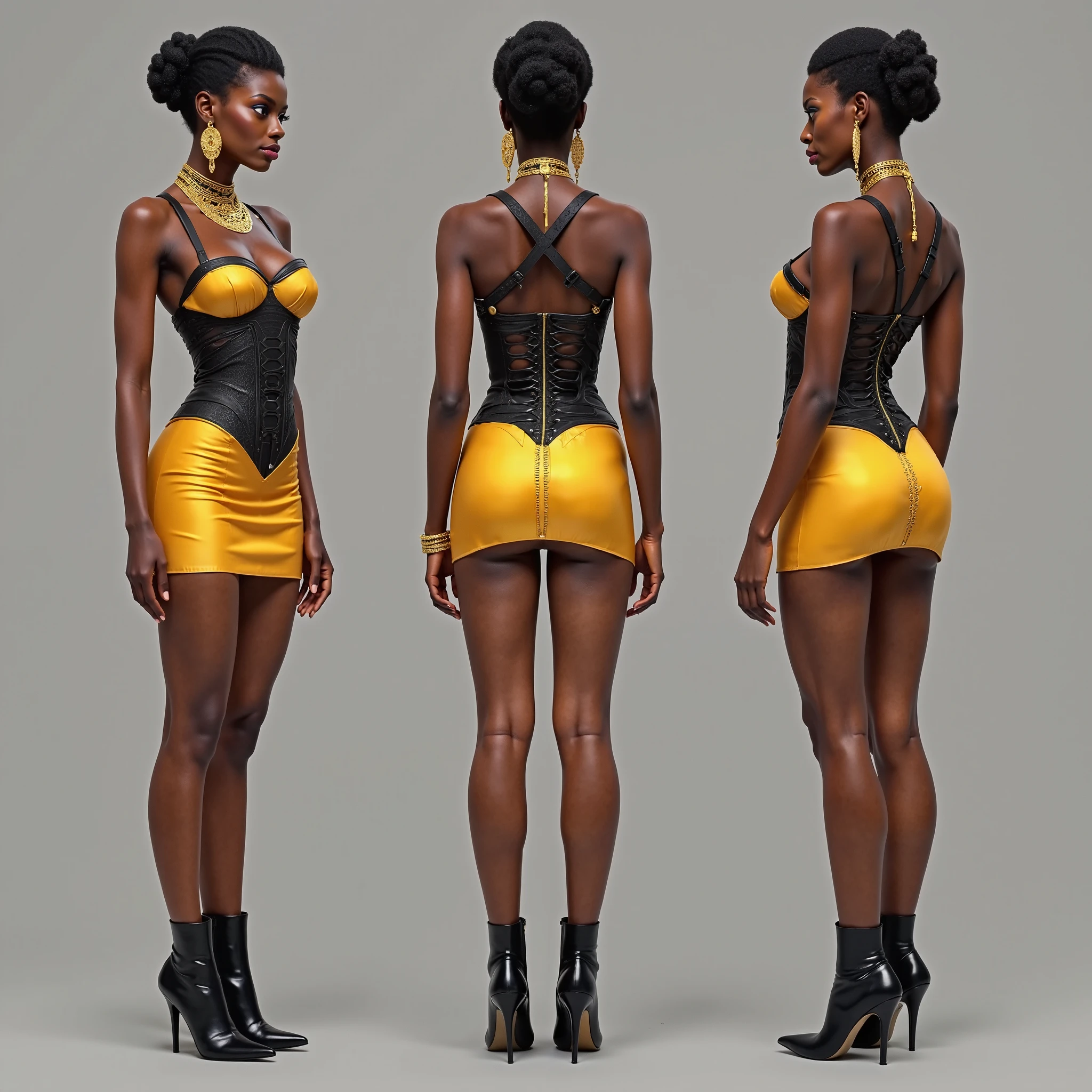 Uma mulher Moreno de uma belos corpo perfeito, ((Estilo Art Vista de Corpo Inteiro, She is beautiful with a beautiful full flat body, vista frontal, Vista lateral, vista traseira, de personagem, multiple views and poses, multiple points of view, um personagem, corpo inteiro, personagem perfeito, It's a beautiful sexual pose, erotica with less, estilo de roupa, no mesmo Estilo de cabelo afro caindo para a frente, dreadlocks but braided, , less Type of footwear, forte )):: ((full body view, plano completo, vista frontal, vista traseira, design de personagem, multiple views and poses, multiple points of view, de um personagem, corpo inteiro,, personagem com menos, estilo de roupa, no mesmo Estilo de cabelo, less Type of footwear))::