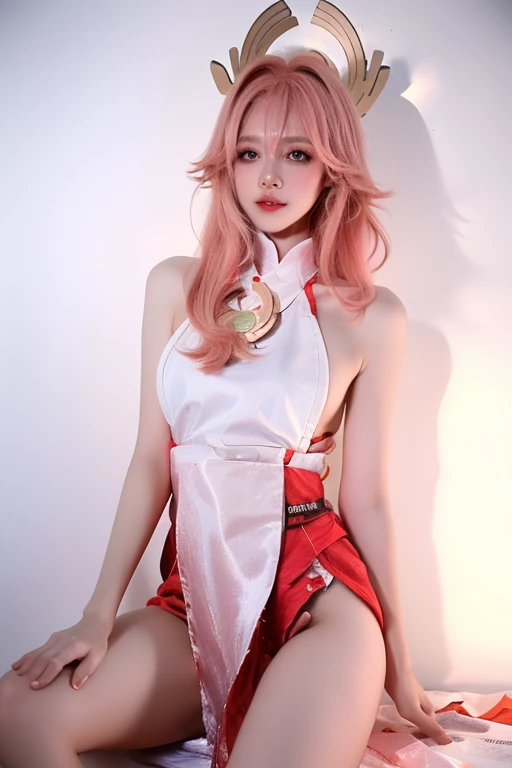 ((masterpiece)),((best quality)),1girl, blush, nervous,standing, small breast, shy,bsp, no panty,naked