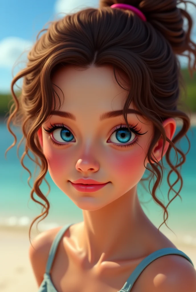 (best quality,highres,masterpiece:1.2),ultra-detailed,realistic eyes,beautiful detailed lips,extremely detailed eyes and face,long eyelashes,Brie Larson-esque face:1.1,aspects of Selena Gomez, Vanessa Hudgens, and Hailee Steinfeld:1.1,Colombian body:1.1,erotic clothing,pin-up style,attractive pose,professional lighting,lush background,artistic composition,vibrant colors.