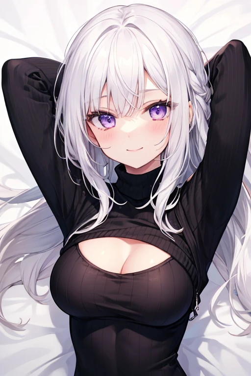 (((masterpiece))), ShizukaMikazuki, One Girl, alone, View your audience, Long Hair, Gray Hair, ((close your eyes)), Cleavage, （Very large breasts）,clavicle, Mature Body,Glamorous body,(Trained abdominal muscles),Make your face a little smaller,Enlarge your breasts,tall,Bullish expression,High Ponytail,Black Ribbon,Black Micro Bikini,Sweaty all over,White Breath,Exposed nipples and pussy,Charm choker,Earrings,Detailed expression of fingers,Night view bed,blue eyes,Make your lips bigger,thicken lips,Pink red lipstick,Open your mouth and scream,please lift your chin,(Pink Nails),Tilt your head,Put your hands on your face,