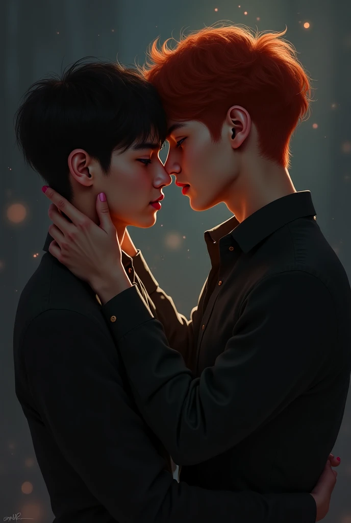 Haechan lee, nct, mark lee nct, shirtless, kissing, smut