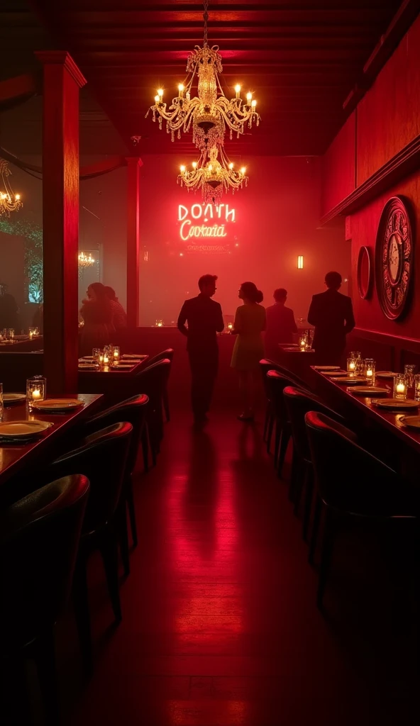 Lin Qi became the owner of the Death Restaurant depicted: Entering the Death Restaurant, the atmosphere is full of weirdness and horror. The walls of the dining room are covered with blood-red curtains, and black cutlery is placed on each table. Lin Qi stood on the high platform, wearing a black suit with an evil smile on his face, looking
Bound guests.