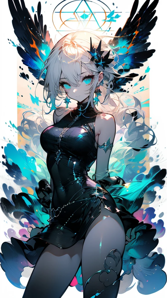 (half body:1.2),
[(crystal background:1.4)::6], (imid shot:0.95), (cowboy shot:1.25), Dynamic angle, [Bottle bottom],
extremely delicate and beautiful,(by exquisite colors block),
2d,
(fantasy),
depth of field,
//
(view impact:1.3), (light flare:1.2), (light reflection), beautiful shadow, (detailed light), light trail, melting, hyper detailed, mysterious, (amazing), depth of field, dynamic angle, exposure, ((exposure, illustration, media, colorful ink, multiple exposure, 8k, masterpiece, best quality, highly detailed, by yoneyamamai)), fusion, distortion, diffusion,//
Celluloid wind|retro artstyle,head portrait| close up,Belly Navel|navel  ,transparenthair, Red pajamas|pajamas,Flowering|hair_flower,Watery eyes|aqua eyes,Erlang legs|crossed_legs,hotel|hostel,
//
(broken screen),
(Cyberpunk),[colorful ink flowing],
(chromatic aberration with strong rim light, glitch),
depth of field,
visual impact, dynamic angle,
//
(rough outline:1.2), (fusion of limited color,Maximalism artstyle,Geometric artstyle,crystal),((Flowers,in flower blossoms)),
//
extremely delicate and beautiful girls, beautiful detailed eyes, glowing eyes, blank stare, beautiful face, Symmetrical face, extremely beautiful detailed anime face, cute face, black skin,