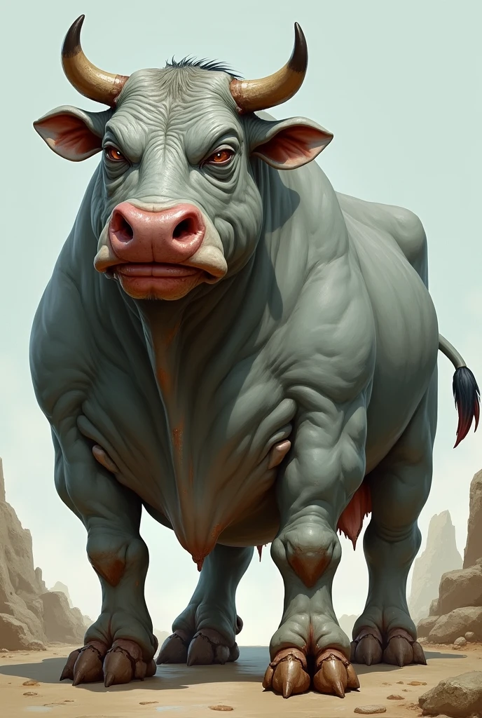 Make the world's fattest bull with a nose ring