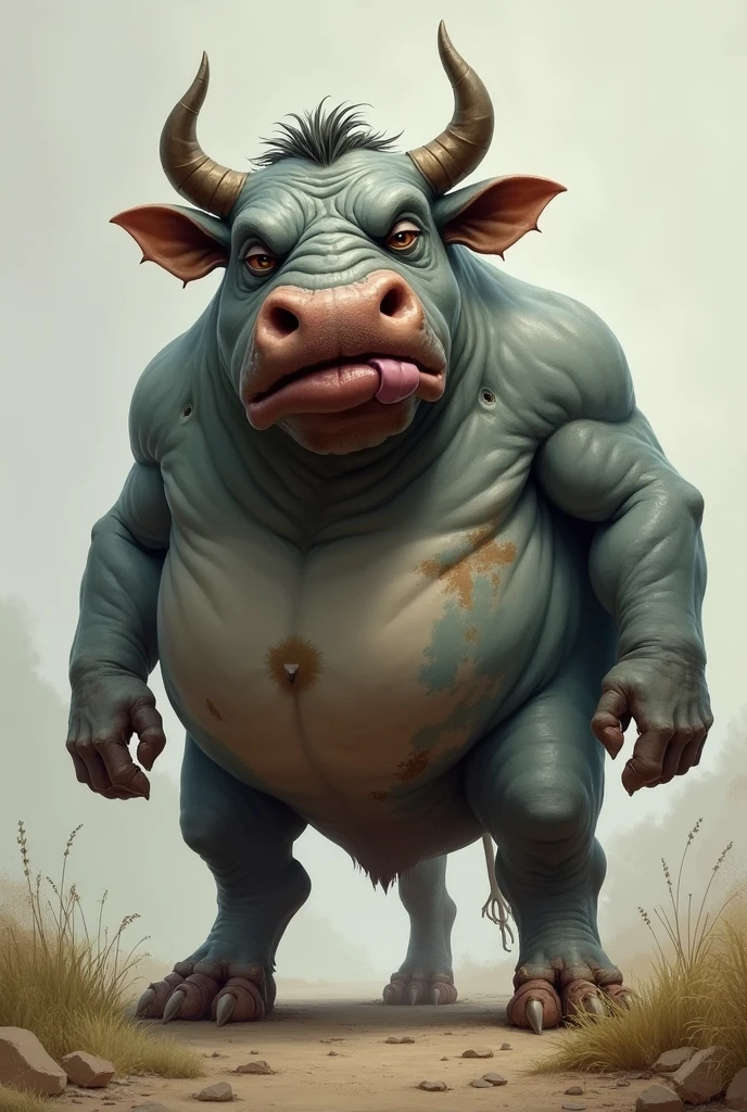 Make the world&#39;s fattest and ugliest bull with a nose ring