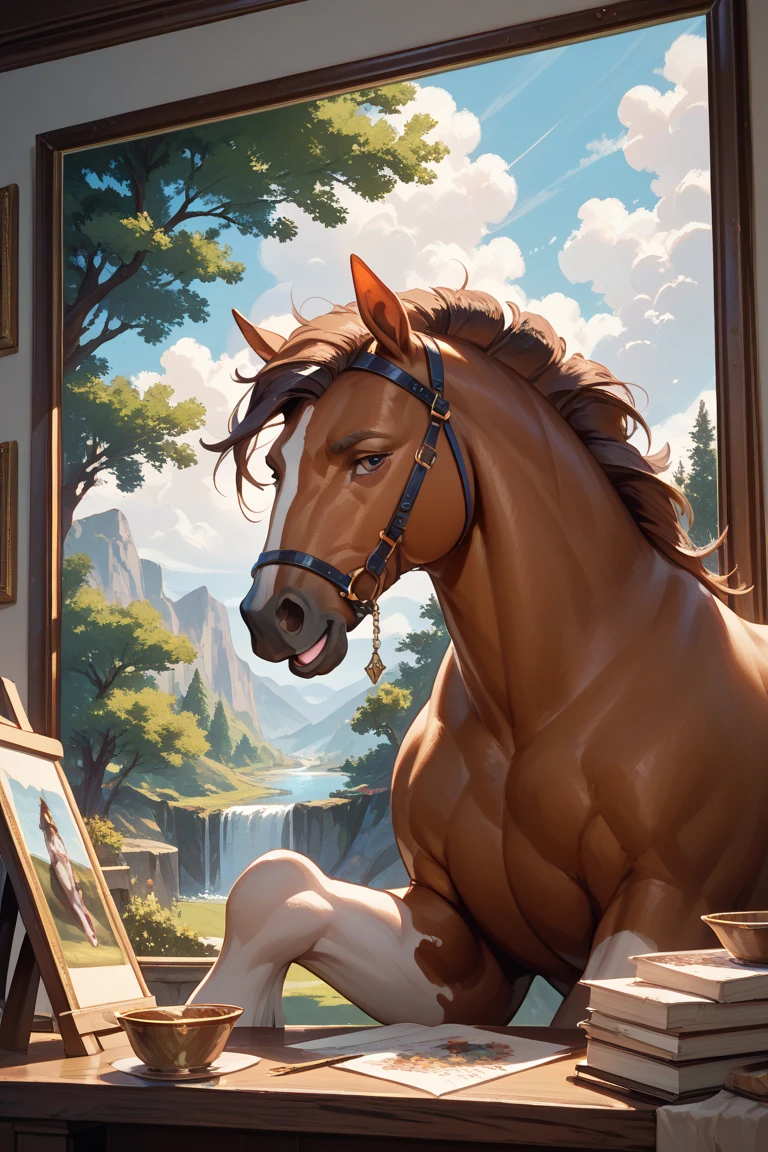 NOW MAKE A MARE STUDYING