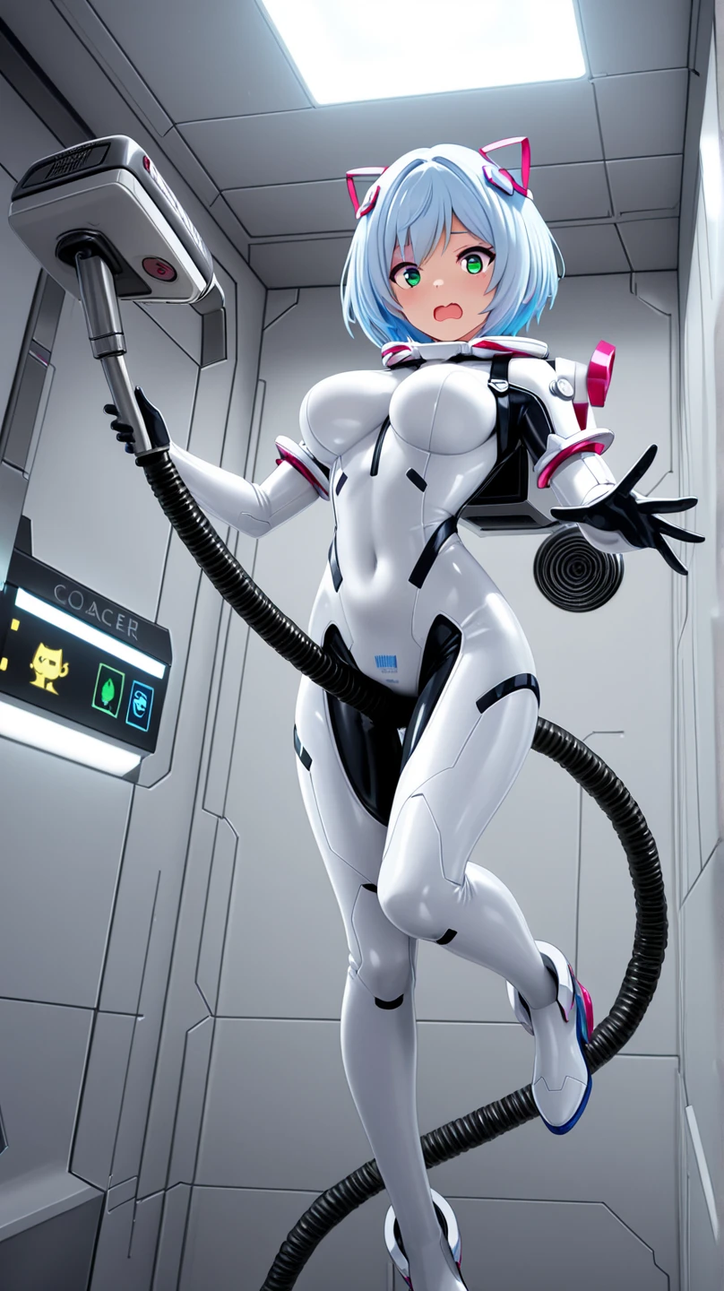 masterpiece, best quality, Rei Ayanami from the anime Evangelion is drawn with a big bust、Drawing Rei Ayanami's plug suit、((glossy translucent plug suit))、A faithful reproduction of Rei Ayanami's hairstyle.、sky blue shortcut、I'm not wearing panties、shy, light smile, Operation control room, (((full body shot)))、very big breasts、I cup bust、swollen buttocks、Very big butt with wide pelvis、You can see the nipples through it、Clothes slip off and female genitals are visible、beautiful female genitals、beautiful nipples、beautiful skin、beautiful anus、plump areola、lewd body、very soft breasts、very soft butt、ecstatic face、I can't help but sigh、((((A man grabs my breasts so tightly that his fingers are buried in them.))))、pale blue pubic hair、plump areola、((((A man violently fondles my breasts))))、mammary glands passed、erect nipples、(((Generates an image of a man performing an act of sexual pleasure on his girlfriend)))、The body is wet due to excessive sweating、She is pushing her butt up to tempt a man.、(((((beautiful female genitalsを作画生成)))))、(((female genitals open)))、Draw a clitoris the size of a soybean、Draw a man other than her、Angle shot with the butt facing、Stand on tiptoe with legs apart、feeling intense pleasure、put both hands on the wall、drool with pleasure、(((((healthy and normal human body)))))、Highest image quality、High excitement、Make liquid depiction transparent、thick thighs、、plump body、Only one female genitalia drawn in place on the human body、Draw one anus in place on the human body、Breasts that are slightly soft and sagging、sensual、sensual、Clarify body fluids、Pubic hair is drawn in one place on the human body,turn your butt towards me、plump pussy、Moriman、raised pubic bone、(((Breasts and nipples in place on the human body2Place description)))、Expression full of pleasure、feels good sexually、plump areola、lewd breasts、(((She is forcibly raped by a man)))、she sucks a man's dick、She sticks out her tongue and drools as she licks the dick、Always draw so that the nipples are exposed、fucked doggy style、((((sex from behind))))、thick thighs、plump thighs、Make sure your feet2Book、Make sure your arms2Book、Dynamic Napose、being raped、Do not draw extra limbs、Make sure to draw the buttocks and genitals clearly、((Squat and open your legs))、No clothes on the lower body、gloss々A glossy, translucent plug suit that reflects light.,Open both legs to show female genitalia、open both knees、Show off your big bust、Equalize the size of the left and right bust、Sex in missionary position with legs wide open、violently raped in missionary position、Equalize the size of the left and right nipples、
