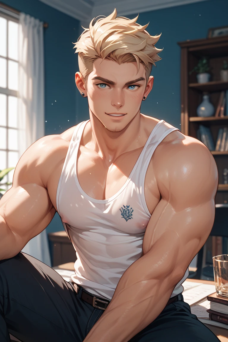 mike_zacharias, hairy chest, very hairy arms, white tank top, big arms, smiling, realistic, sunlight front view <lora:add_detail:1> <lora:mike_zacharias:0.65>