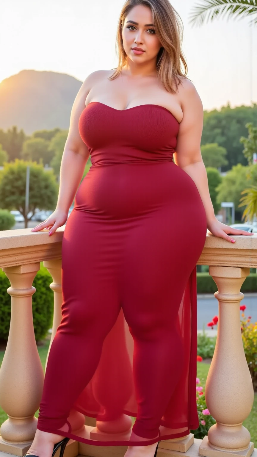 ((best quality)), ((masterpiece)), (detailed), perfect face, araffeTight skirtsShort , thicc, wavy short hair, she has a jiggly fat round belly, bbwchan, wearing tight simple clothes, skinny waist and thick hips, widest hips, her belly is fat and round, soft curvy shape, hyperrealistic full figure, wearing a cute top, wide hips, Blue swimsuit,On the beach by the seaBlue
