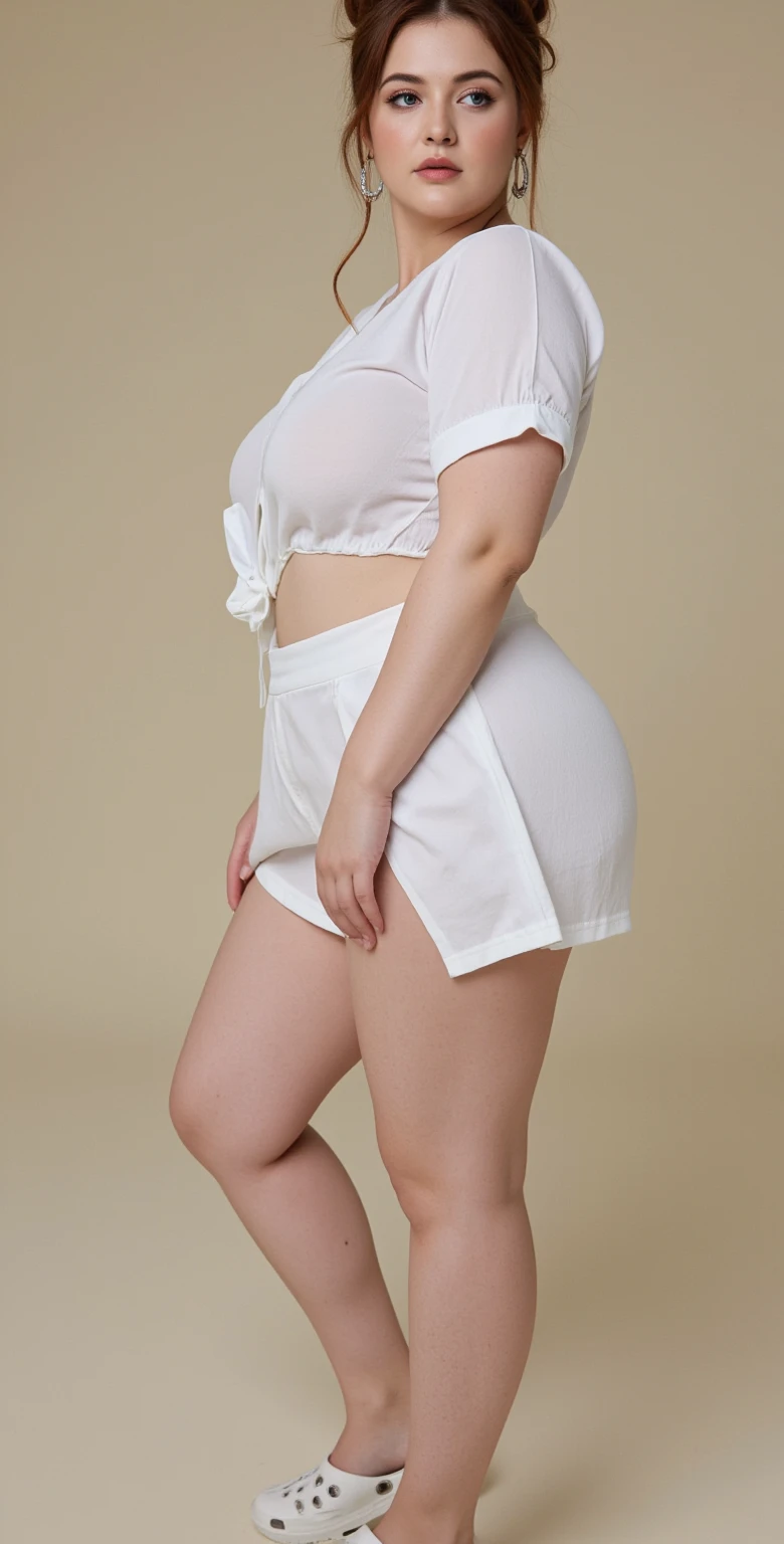A very fat girl , age 10 years old , very fat body , very jigly, obesse