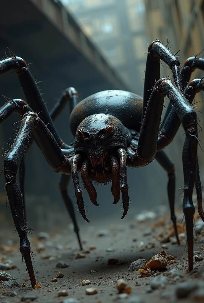 Spider with a collar