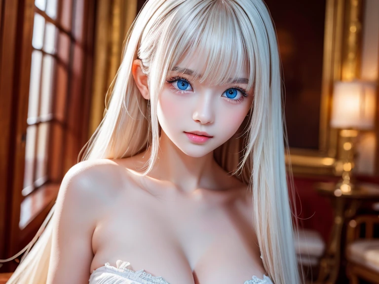 (masutepiece) (8K High Resolution) (top-quality) (ultra-definition) (A hyper-realistic) (a beauty girl) (Raw photography) (Photorealsitic) (The most beautiful face) (perfect bodies) (Five Fingers) (9th class) (23years old) (full body Esbian) (Fantastic background) (Body and face without defects) (Small round face) (Perfect high nose) (Perfect big eyes) (Beautiful double eyelids) (Looking at the camera) (Bright lighting) (((Legs wide open))) (huge smile)(female pubic-hair:1.35)(H Cup Breast)(Two Women)(Lesbian Play)(fullnude)