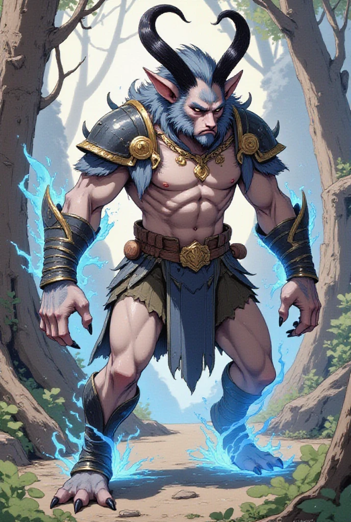 Photorealistic, realistic, solo, photorealistic, best quality, ultra high res, 1troll, sits, blonde hair in a ponytail, (muscular), wearing a small short loincloth (in brown leather), off-shoulder, strapless, breeze blowing through the grass, mountainous terrain, 1troll, ((Middle Ages)), (((medieval fantasy))), rugged wilderness, masterpiece, best quality, extremely detailed face, perfect lighting, 1troll, solo, (((angry))), (((aggressive))), best quality, ultra high res, photorealistic ultra detailed, masterpiece, best quality, large muscular features, cleavage, goat horns