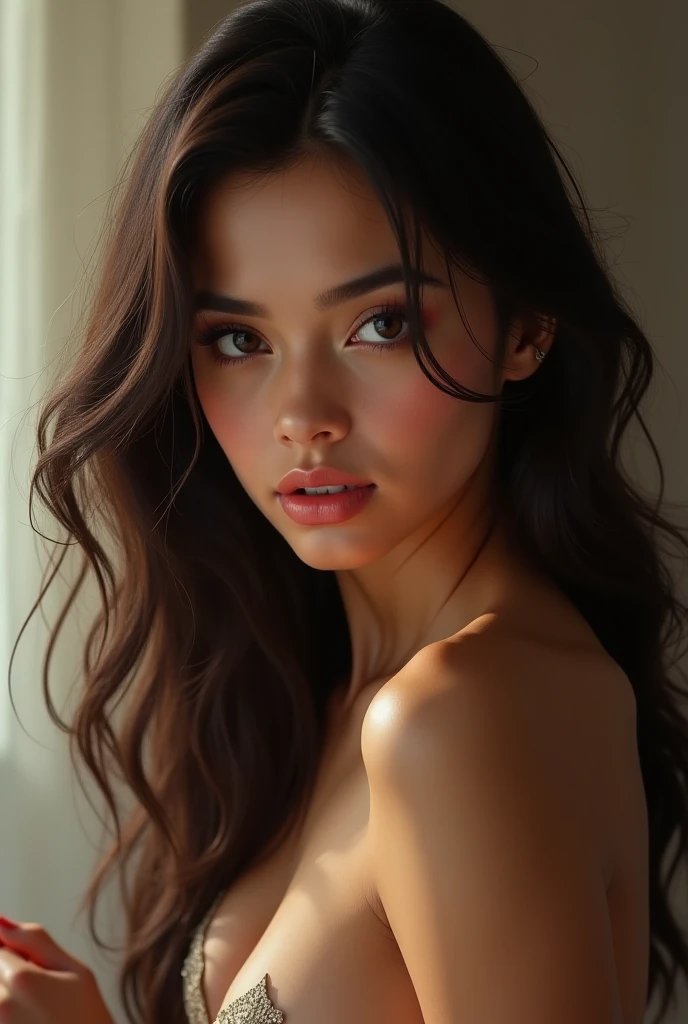 (obra maestra), (extremadamente intrincado:1.3),, (realista), Portrait photo of a young girl, The most beautiful in the world, (armadura medieval), metallic reflections, parte superior del cuerpo, Al aire libre, Luz solar intensa, Castillo lejano, Professional photograph of a stunning and detailed woman, foco nítido, dramatic, galardonado, cinematic lighting, Renderizado de octanaje, motor irreal, DTX volumetry, (Film grain, Bokeh, primer plano borroso, fondo borroso), cresta en el pecho