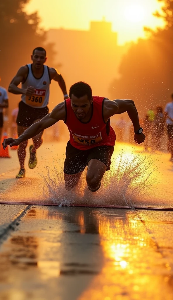 photoillustration of under exposure, an ancient Olympic athletes high-jump((high-jumping 1.8)), seamless, texture and pattern, water splash, iconic high-jumping stance, scattered dust, dramatic shadows, dramatic lights, interlacing elements, side view, fantasy art, two tones, digital manipulated photo art, hyper-realistic, ultra-detailed, crisp clarity, high-contrast, luminous ambiance, rich textures, intricate patterns, vivid colors, cinematic lighting, photo realistic, accurate anatomical proportions, light background, water splash
