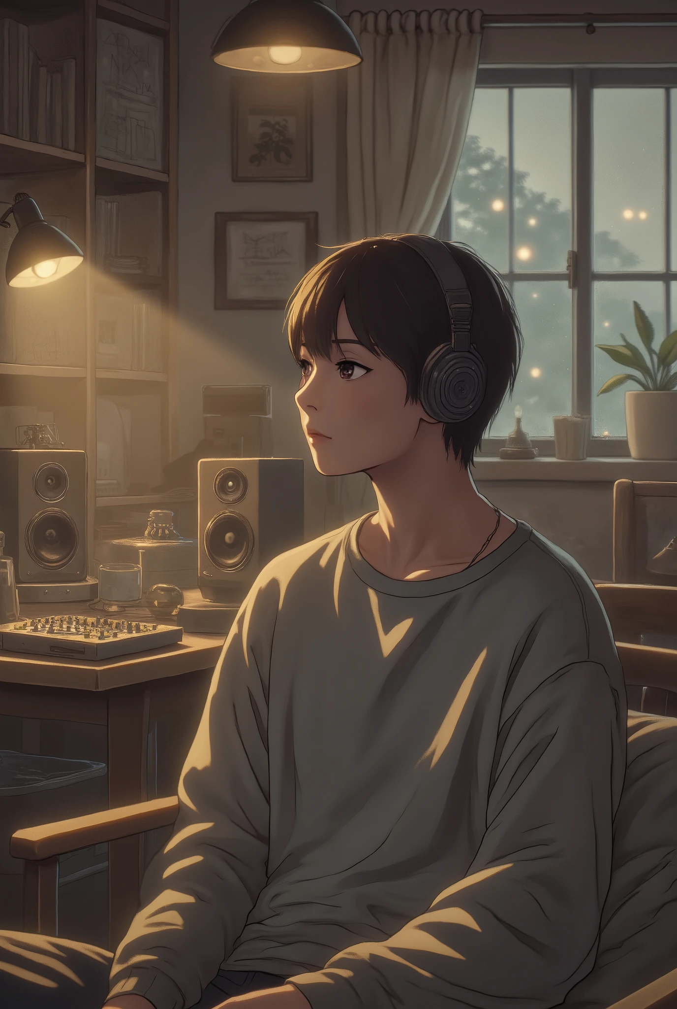 MAKE AN IMAGE FOR A PROFILE PHOTO FOR A LO-FI CHILL YOUTUBE CHANNEL